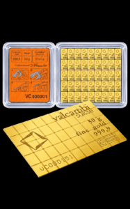 Valcambi CombiBar Gold Bar 50 x 1g, 24K, 999.9‰
