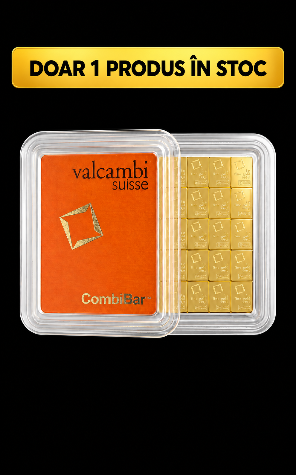Valcambi CombiBar Gold Bar 50 x 1g, 24K, 999.9‰