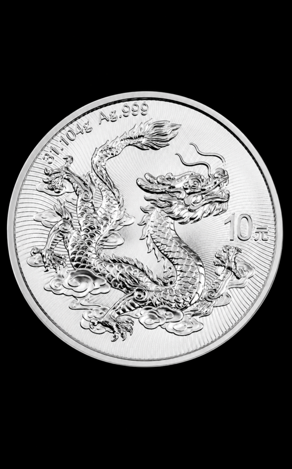 1 oz China Dragon 2026 Silver Coin