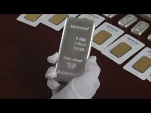 Lingou 1000 grame argint, puritate 999  Metalor Elvetia