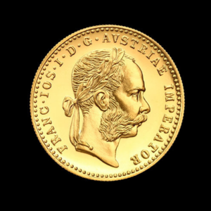 Moneda din aur 1 Ducat Franz Iosef - fata