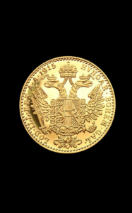Moneda din aur 1 Ducat Franz Iosef - verso
