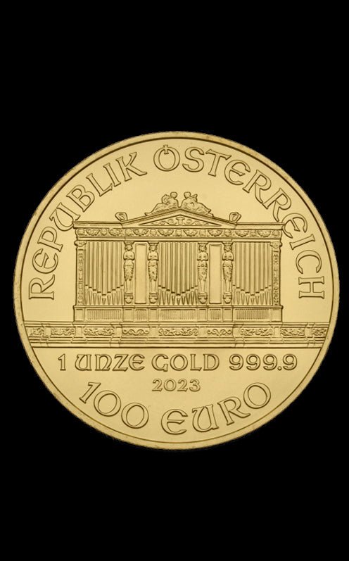 1 oz Vienna Philharmonic gold coin - front