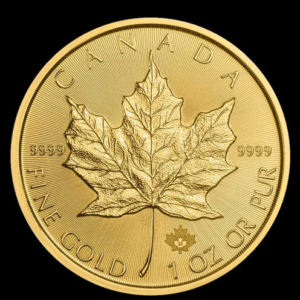 Moneda din aur Canada 1 uncie - fata