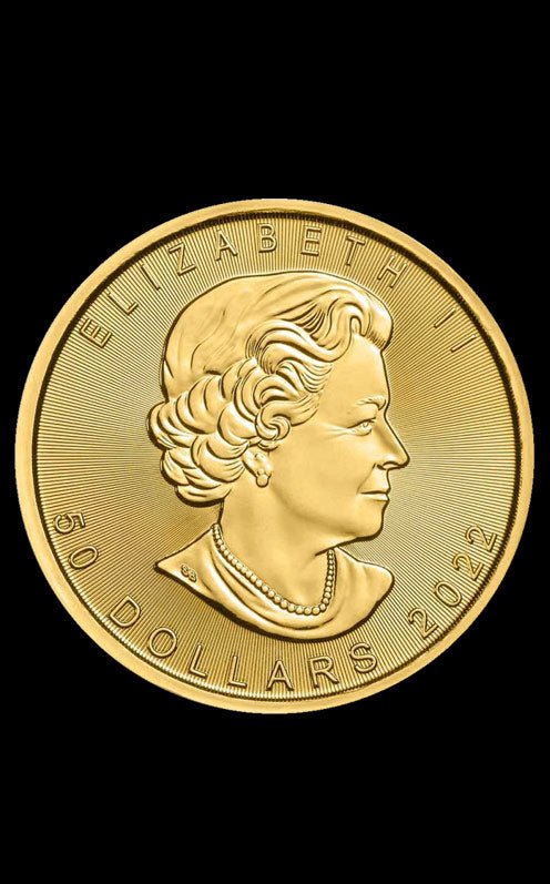1 oz Canada gold coin - back
