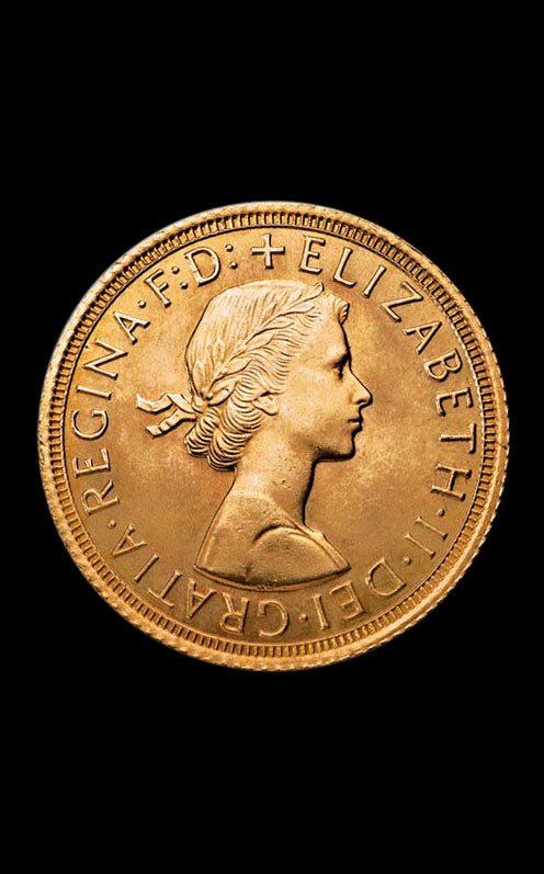 Monedă Aur Sovereign Elisabeta a II-a Marea Britanie