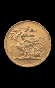 Sovereign Elizabeth II gold coin, Great Britain