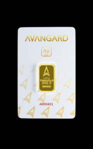 Lingou din aur 1.25 g Avangard - fata