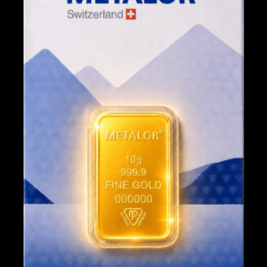 Lingou din aur 10 g Metalor - fata