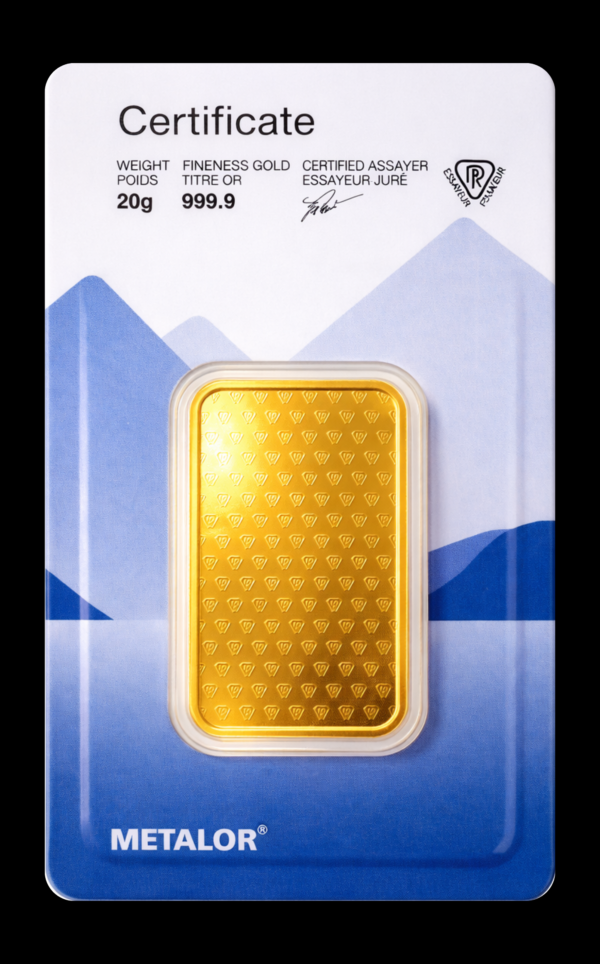 20 g Metalor Gold Bar